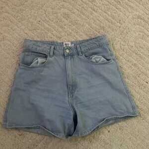 princess polly blue denim shorts